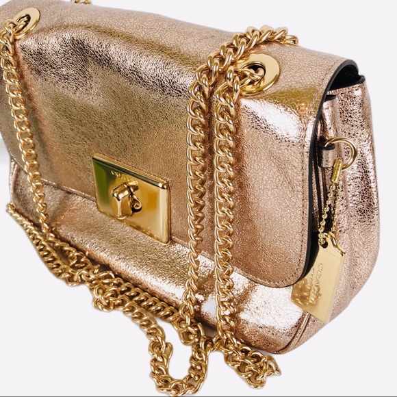 rose gold crossbody purse